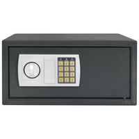 Cassa Digitale Elettronica Grigio Scuro 42x37x20 cm Acciaio