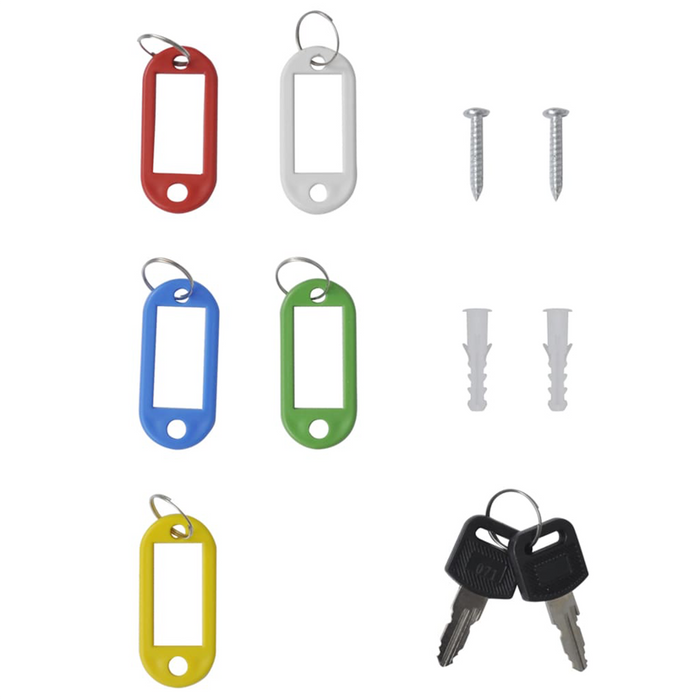 Armadi per chiavi Crema Acciaio Medio Serrature