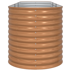 Fioriera Sollevata Effetto Legno Metallo 320 X 80 X 81 cm