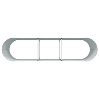 Fioriera Sollevata Effetto Legno Metallo 320 X 80 X 81 cm