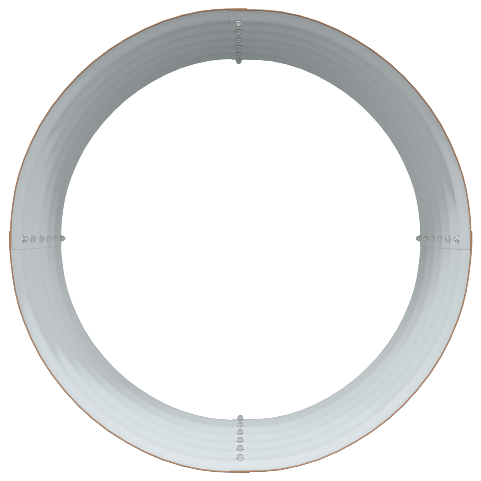 Letto da Giardino Rialzato Marrone con Effetto Legno 80x80x44 cm in Acciaio