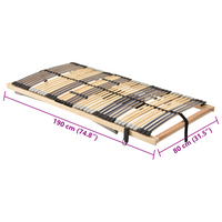 Rete Elettrica con Doghe 39 Doghe 7 Zone 80x190 cm