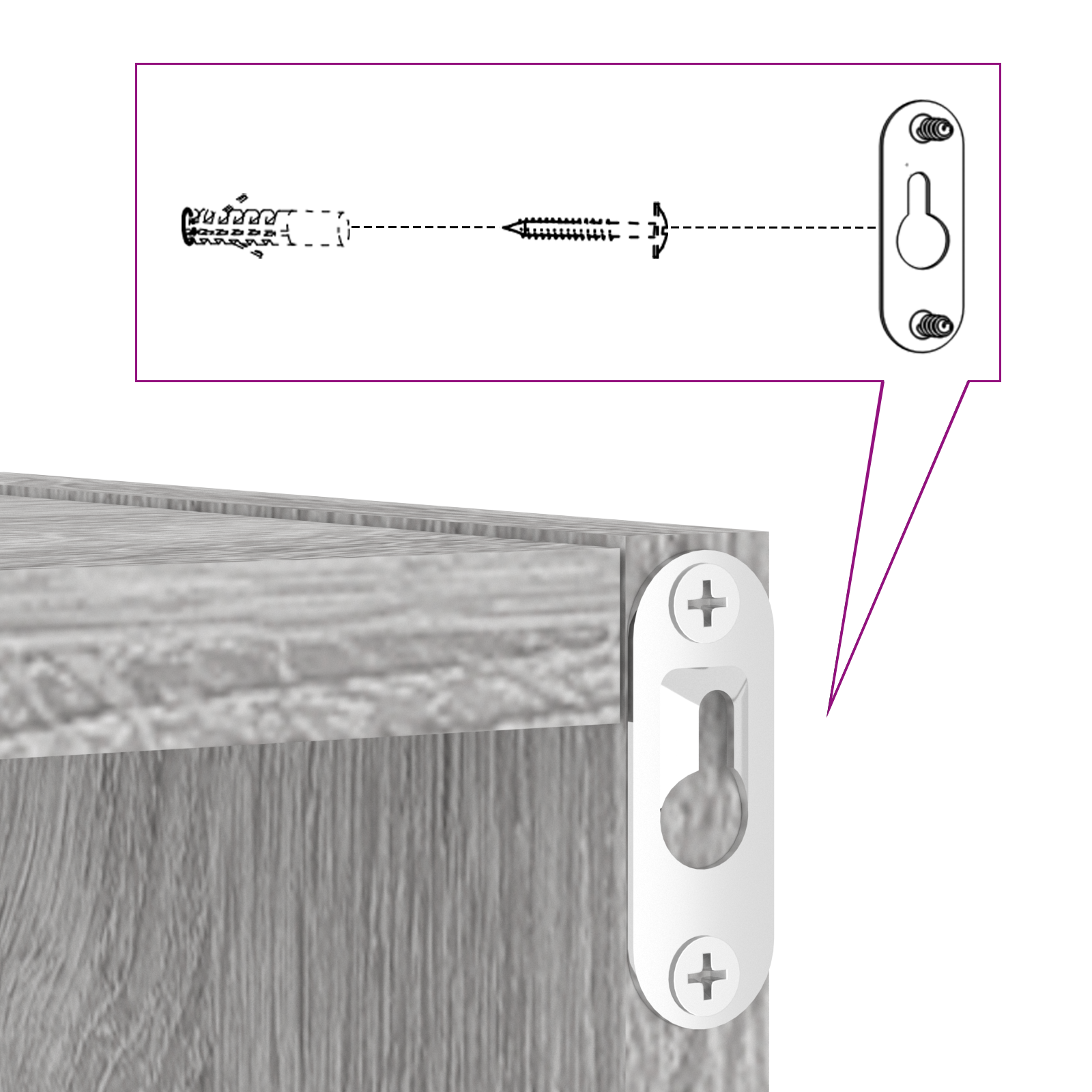 Mensole Flottanti Grigio sonoma MDF Medio Montaggio a parete