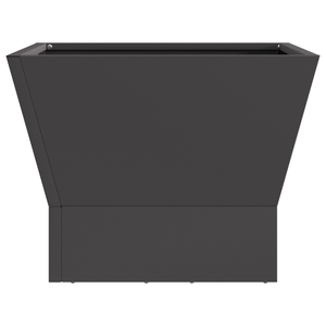 Focolare Quadrato Nero 40x40x30 cm Acciaio