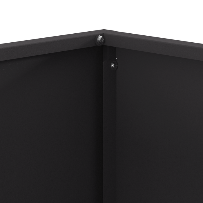 Braciere Quadra Nera 60x60x40 cm Acciaio