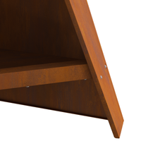 Piramide per Focolare Nera 58x36x100 cm Acciaio