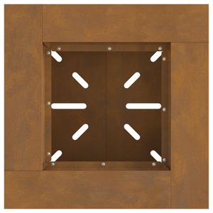 Braciere 48x48x40 cm Acciaio Resistenti alle Intemperie