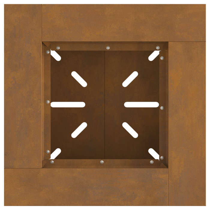 Braciere 48x48x40 cm Acciaio Resistenti alle Intemperie