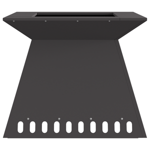 Focolare Nero 60x60x50 cm Acciaio