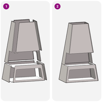 Focolare con deposito per tronchi 60x35x100 cm in acciaio resistente alle intemperie
