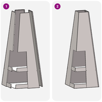 Focolare  con stoccaggio per legna Nero 35x35x100 cm Acciaio