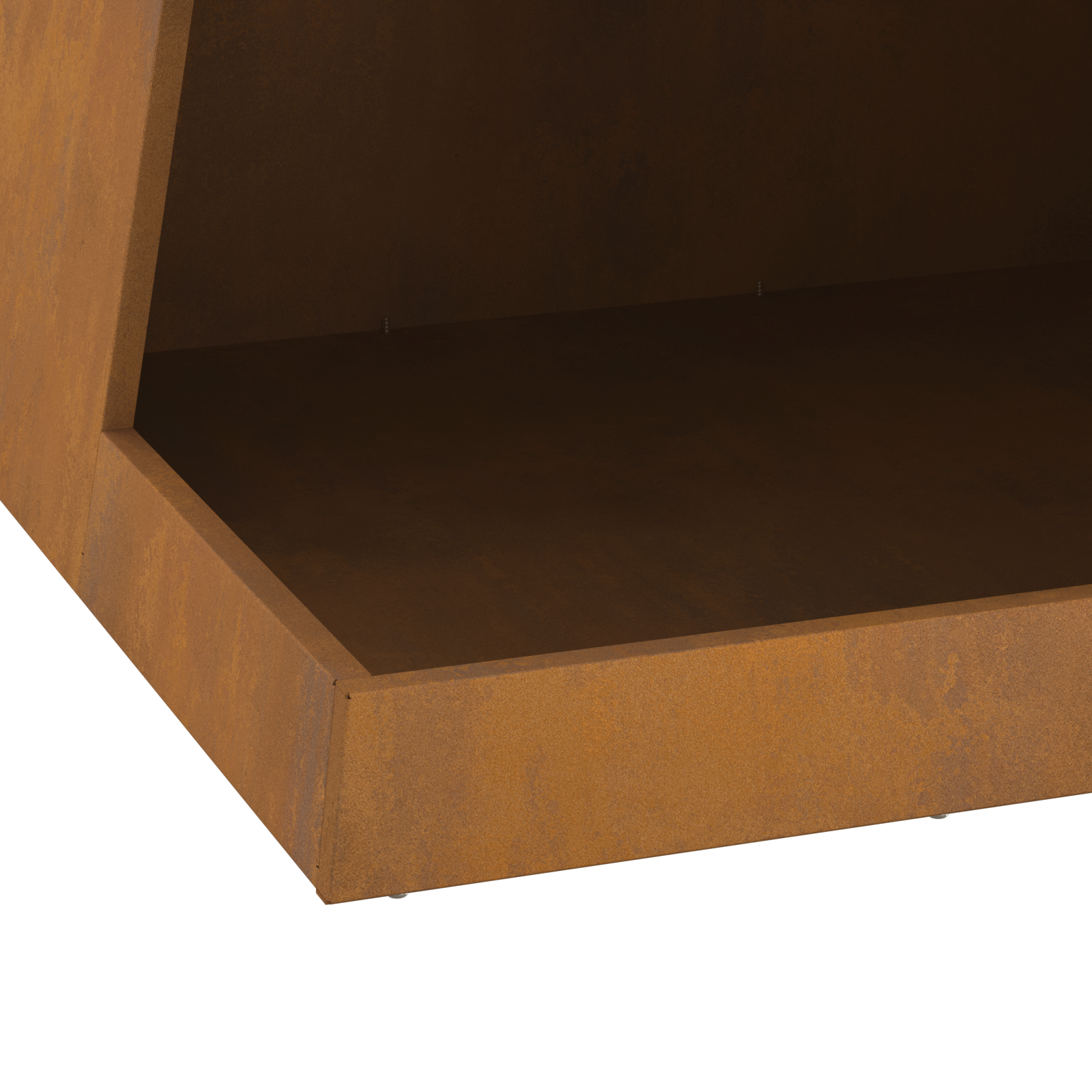 Braciere con Stoccaggio per Legna 50x50x100 cm Acciaio Inossidabile