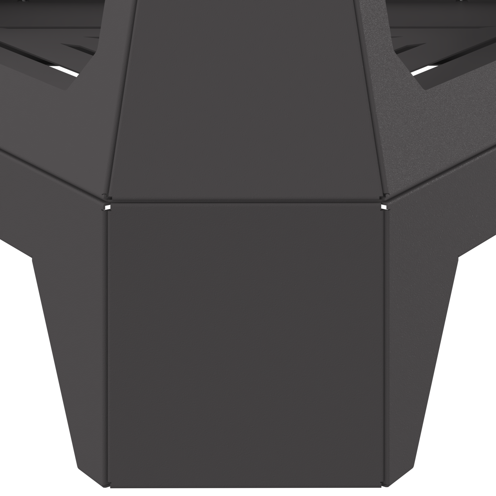 Focolare con Camino Nero 50x43x52 cm Acciaio