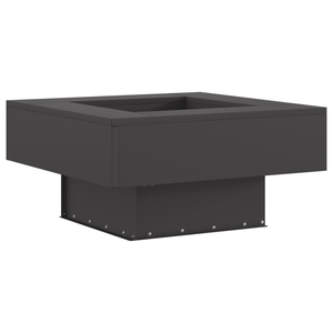 Focolare Square Nero 60x60x30 cm Acciaio