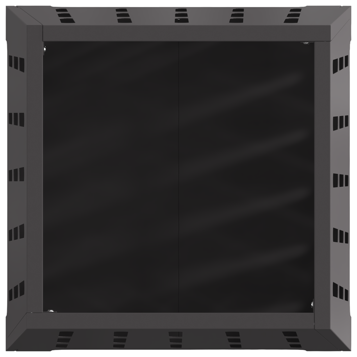 Focolare Quadrato Nero 50x50x70 cm Acciaio