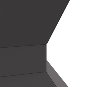 Bracere Esagonale Nero 50x50x40 cm Acciaio