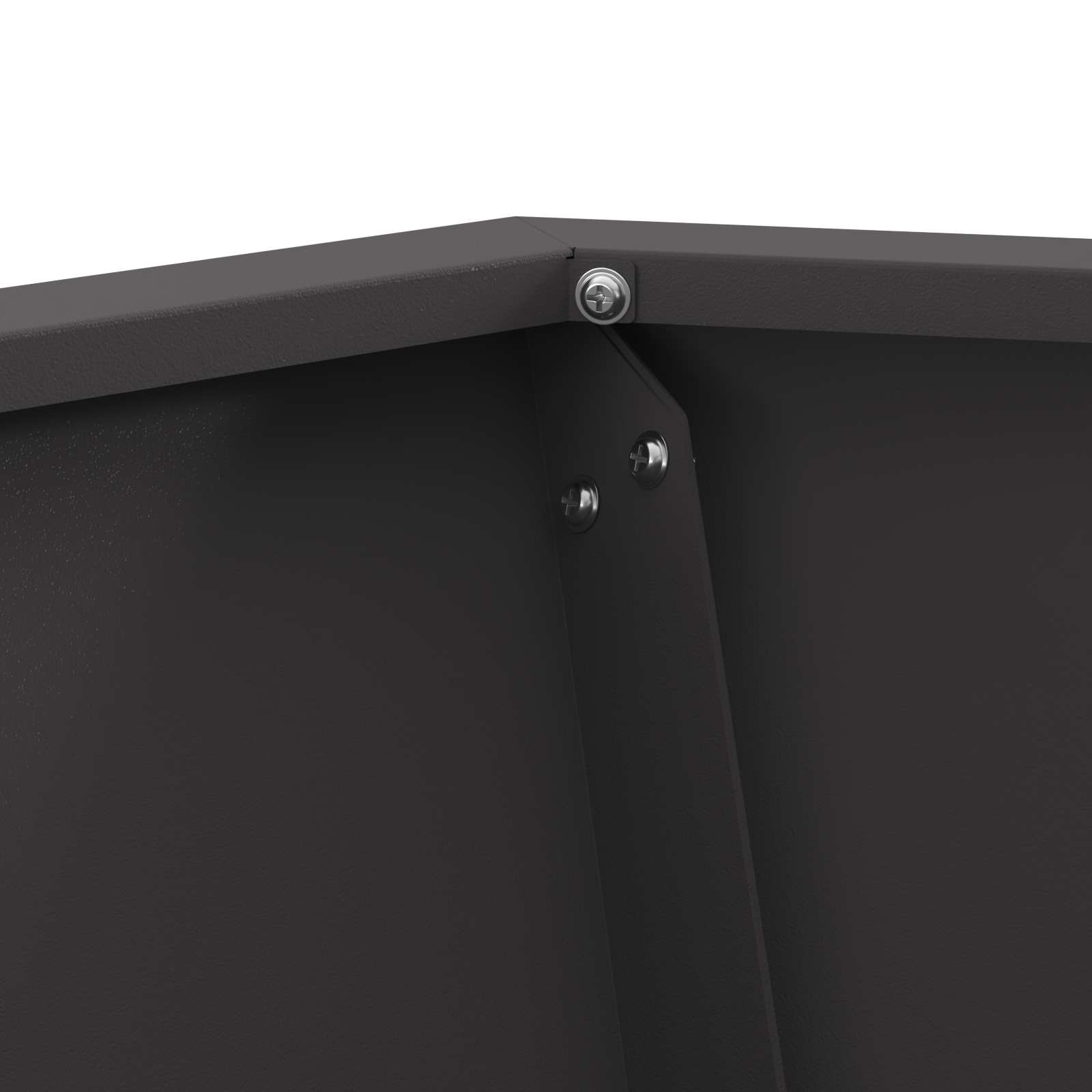 Bracere Esagonale Nero 50x50x40 cm Acciaio