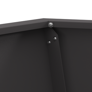 Bracere Esagonale Nero 50x50x40 cm Acciaio