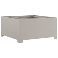 Focolare Quadrato 80x80x40 cm in Acciaio Invecchiato