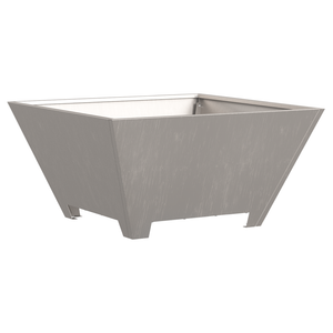 Braciere Quadrato 60x60x30 cm in Acciaio Corroso