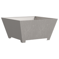 Focolare Quadrato 80x80x40 cm in Acciaio Invecchiato