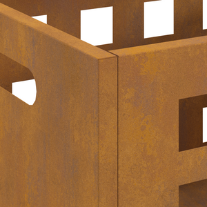 Punto focale  rettangolare 50x30x40 cm in acciaio resistente alle intemperie