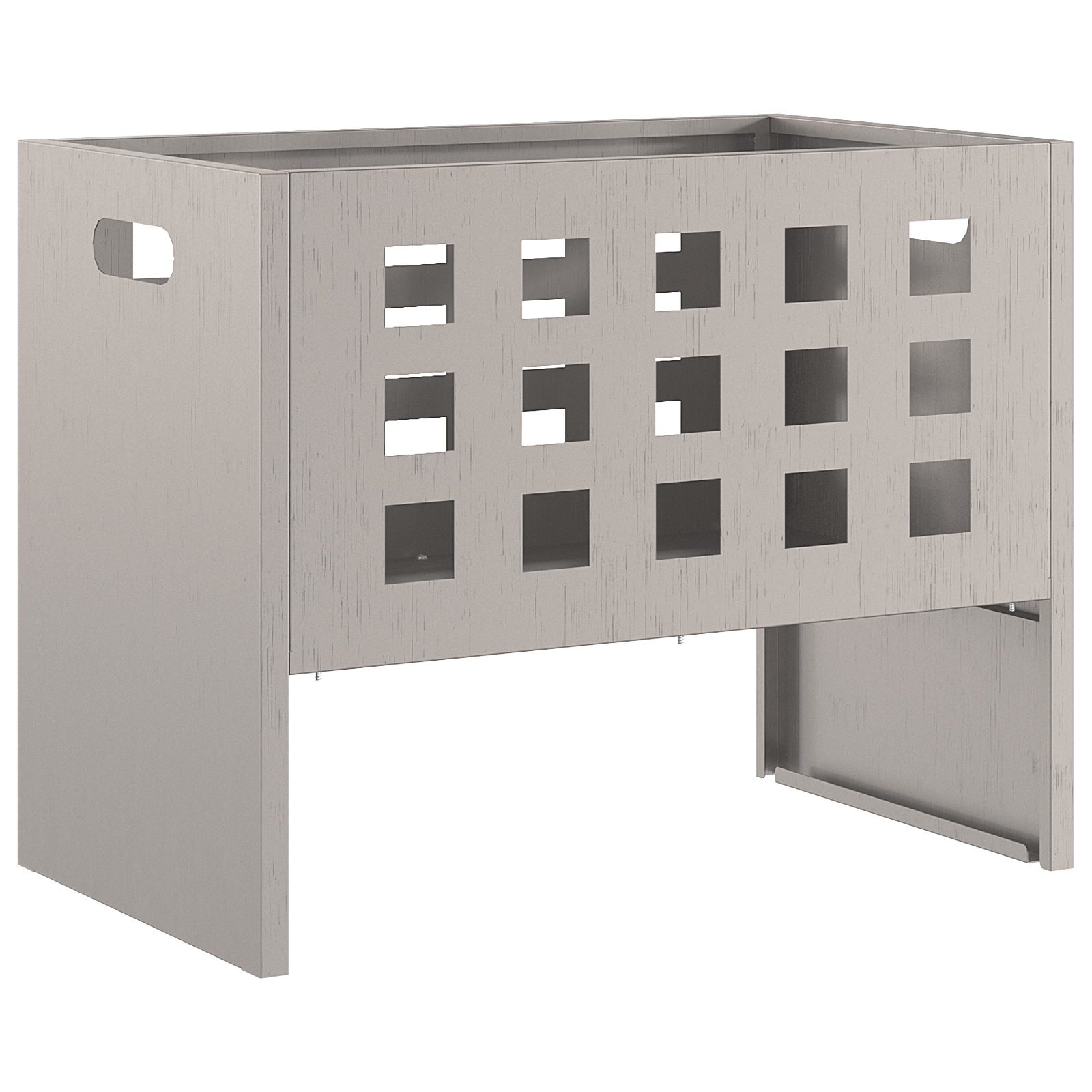 Punto focale  rettangolare 50x30x40 cm in acciaio resistente alle intemperie