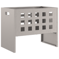 Punto focale  rettangolare 50x30x40 cm in acciaio resistente alle intemperie