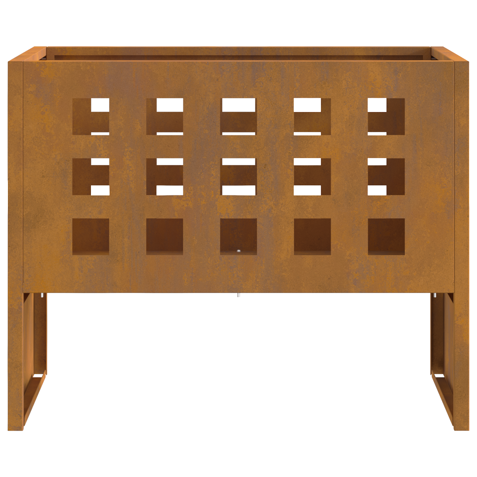 Punto focale  rettangolare 50x30x40 cm in acciaio resistente alle intemperie