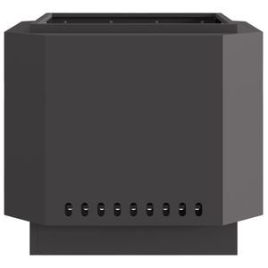 Braciere Senza Fumi Nero 58x58x51 cm Acciaio