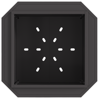 Braciere Senza Fumi Nero 58x58x51 cm Acciaio