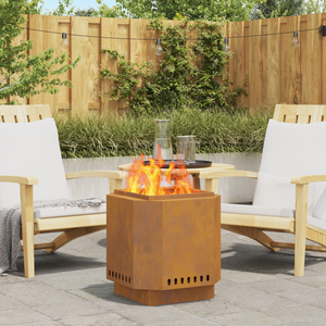 Focolare Senza Fumi 48x48x51 cm in Acciaio Antiruggine di