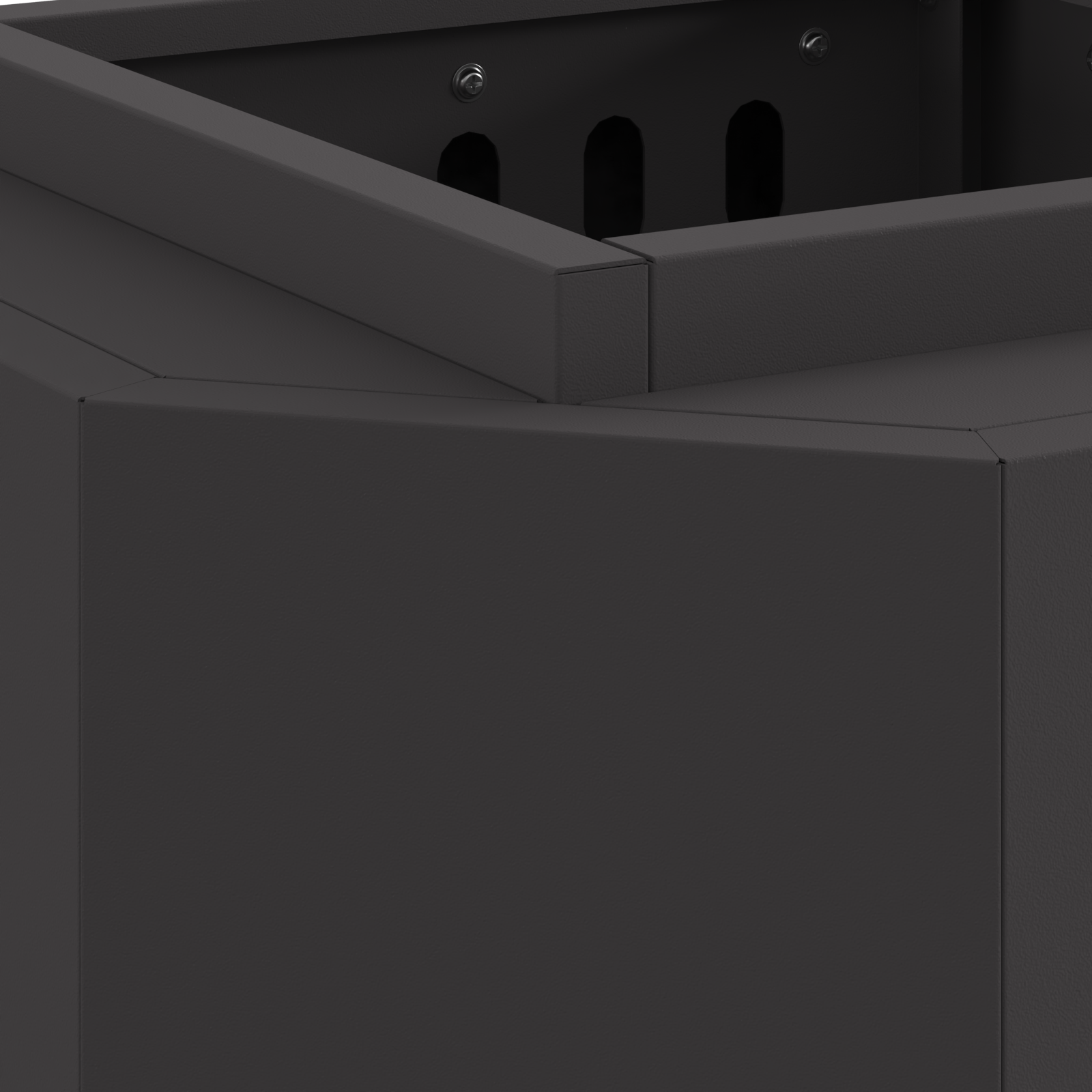 Focolare Senza Fumi Nero 38x38x51 cm in Acciaio di