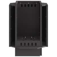 Focolare Senza Fumi Nero 38x38x51 cm in Acciaio di