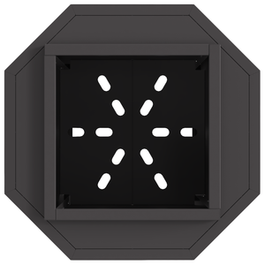 Focolare Senza Fumi Nero 38x38x51 cm in Acciaio di