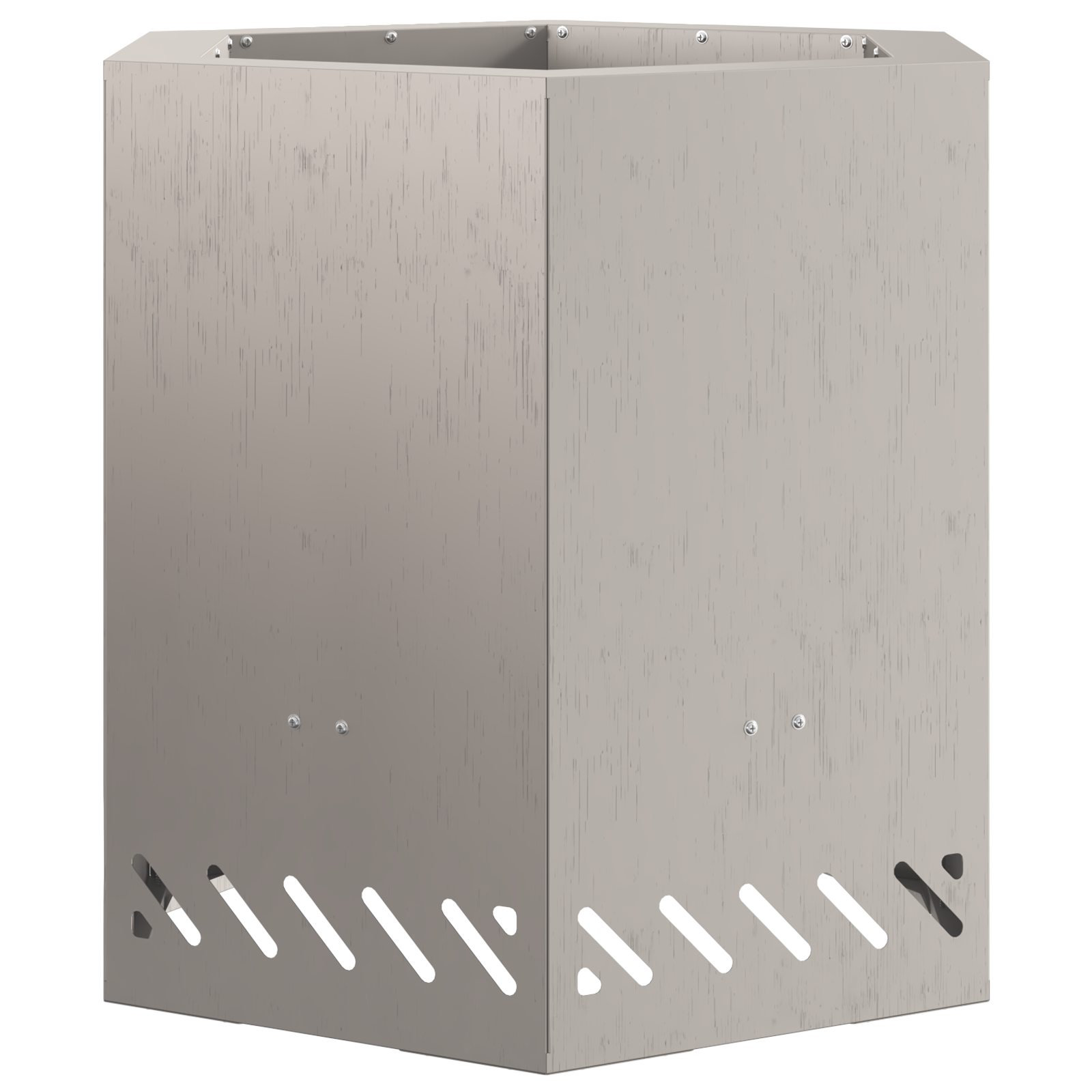 Camino senza fumi Esagonale 48x48x51 cm Acciaio inossidabile