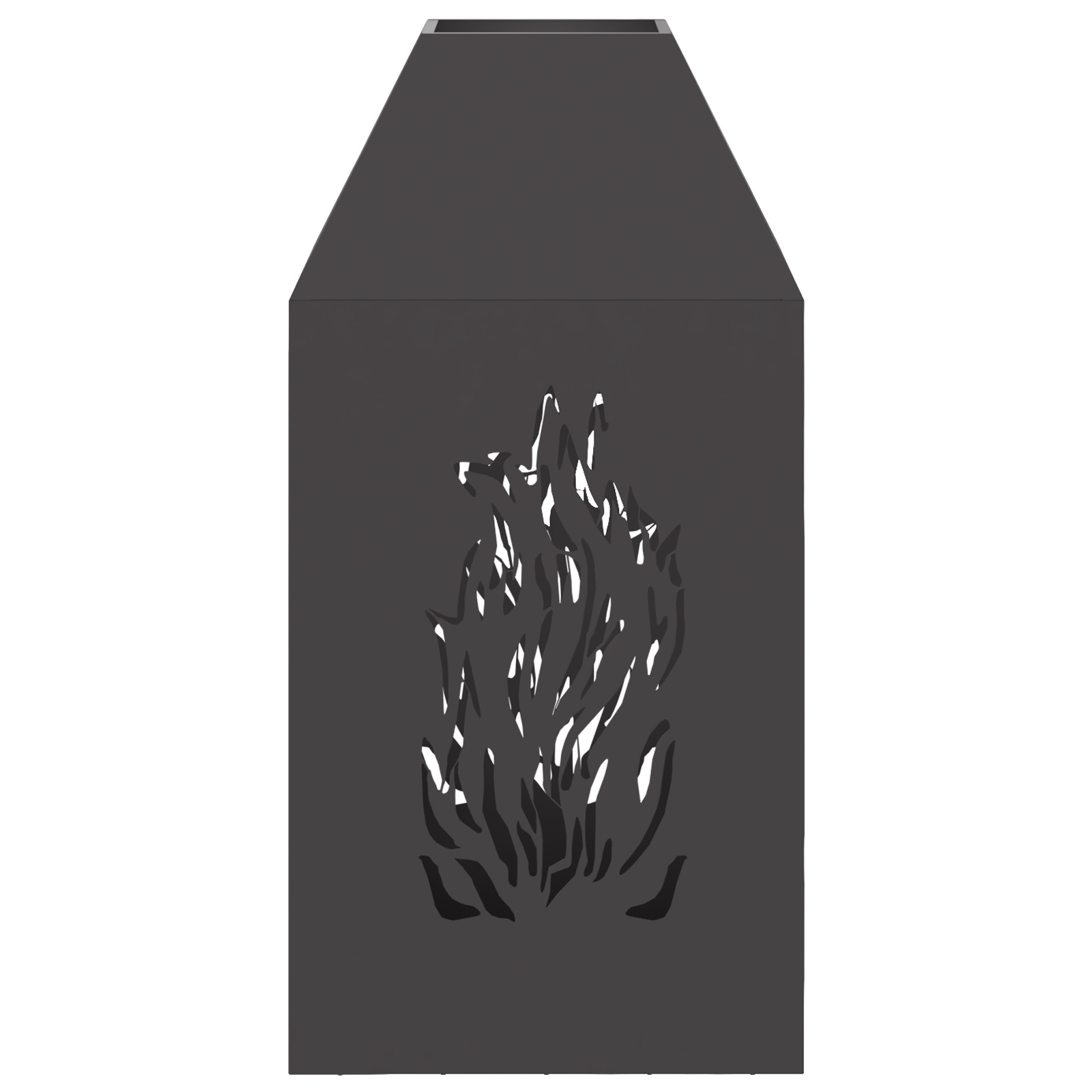 Focolare Nero 50x50x100 cm Acciaio