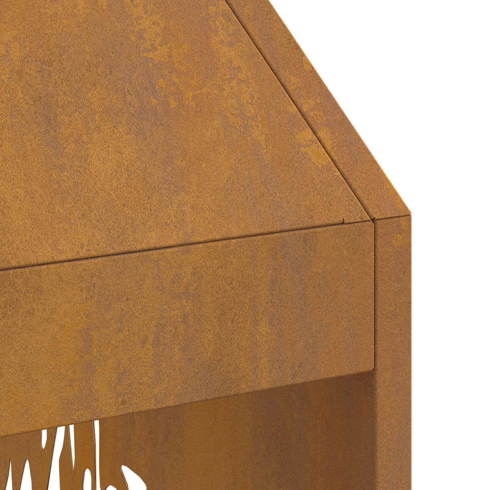 Focolare  50x50x100 cm in Acciaio Inossidabile