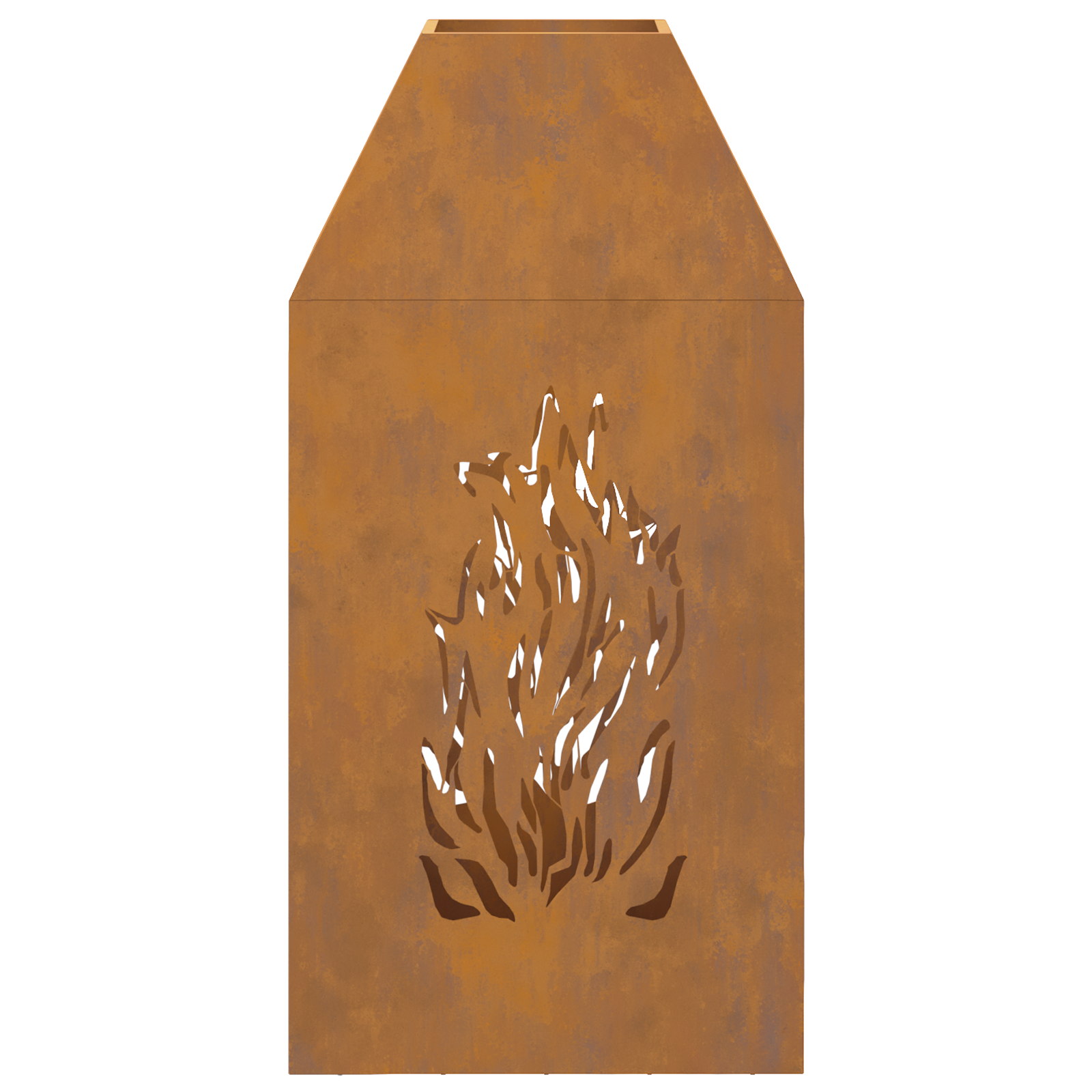 Focolare  50x50x100 cm in Acciaio Inossidabile