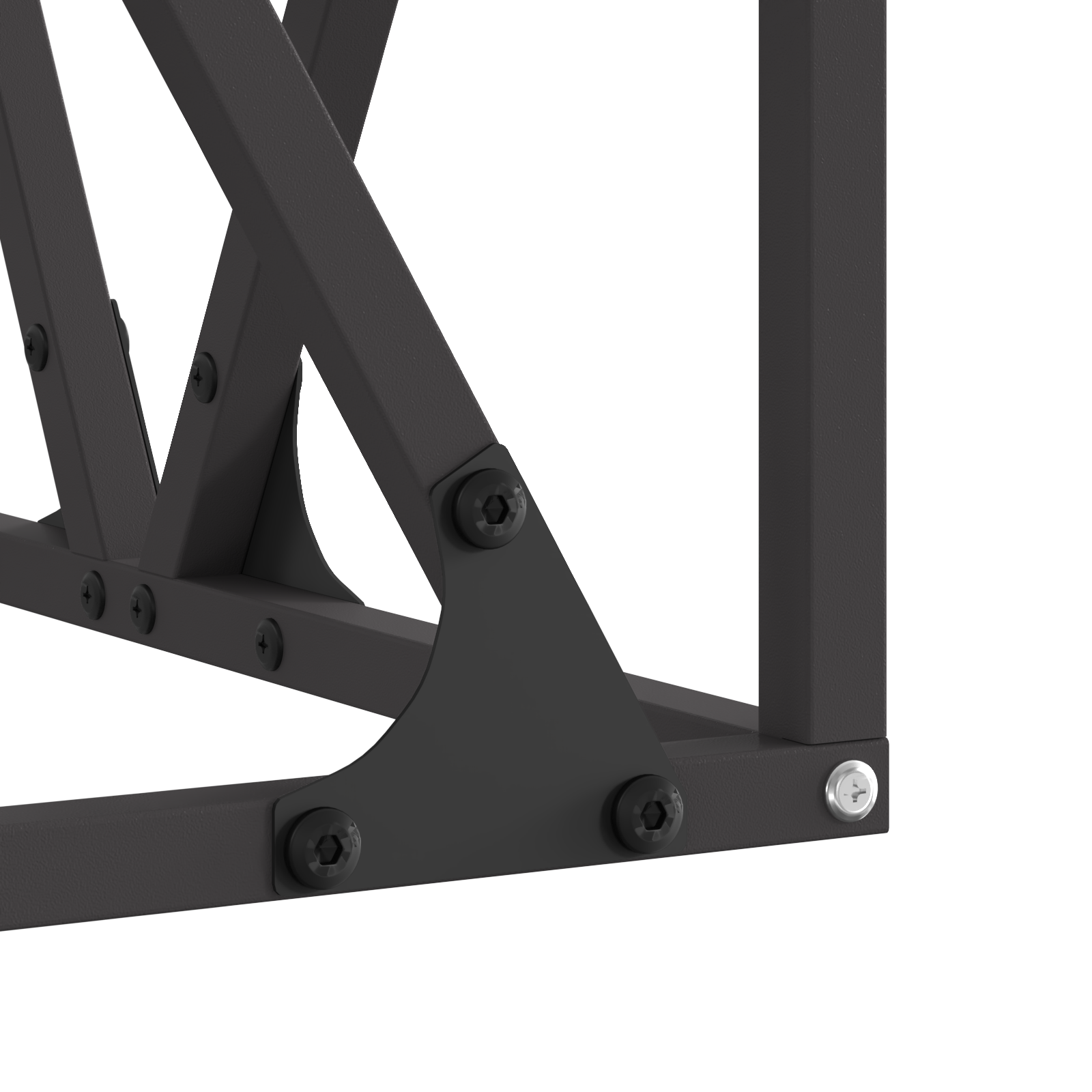 Braciere Quadrato Nero 50x50x35 cm Acciaio