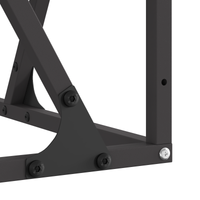 Braciere Quadrato Nero 80x80x40 cm Acciaio