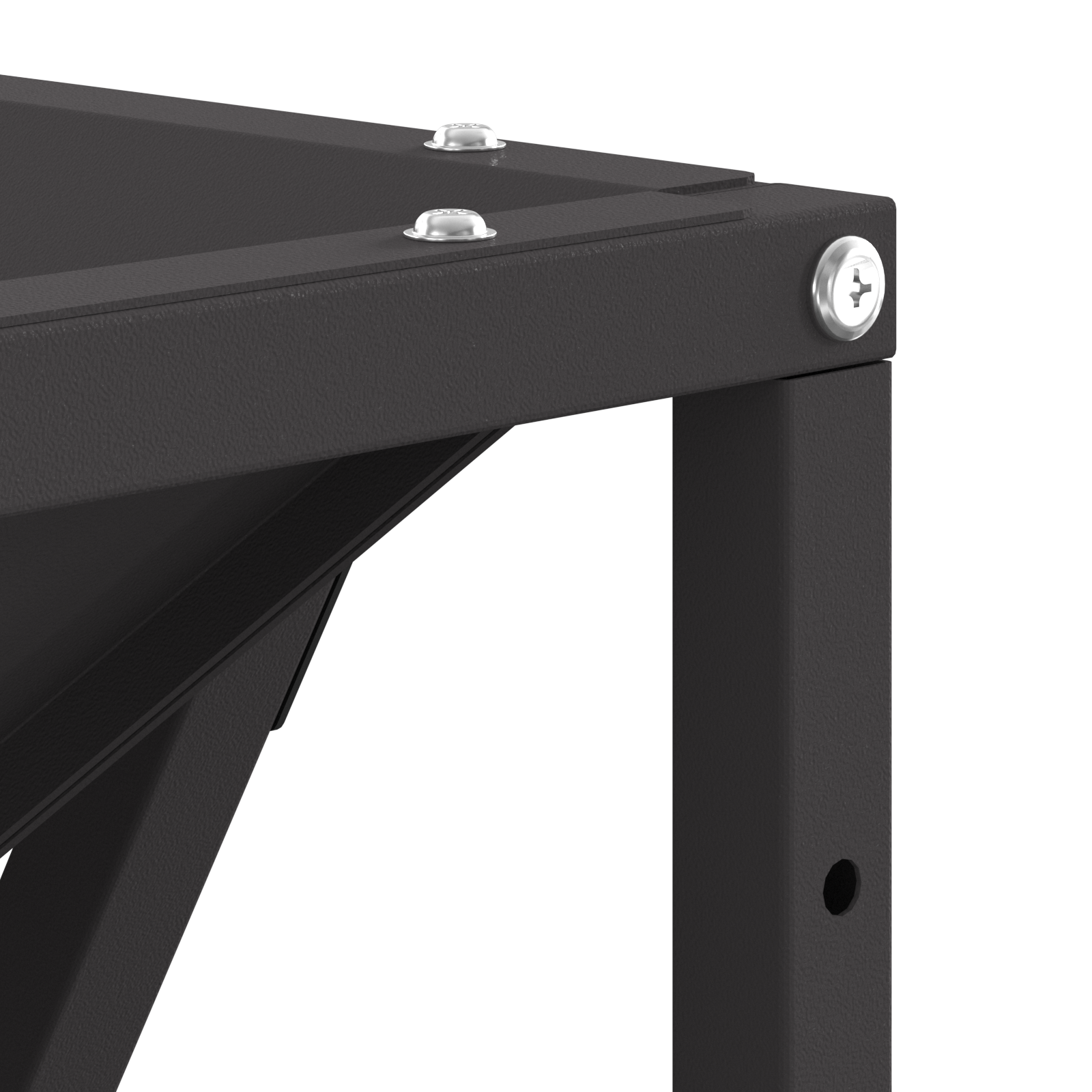 Braciere Quadrato Nero 80x80x40 cm Acciaio