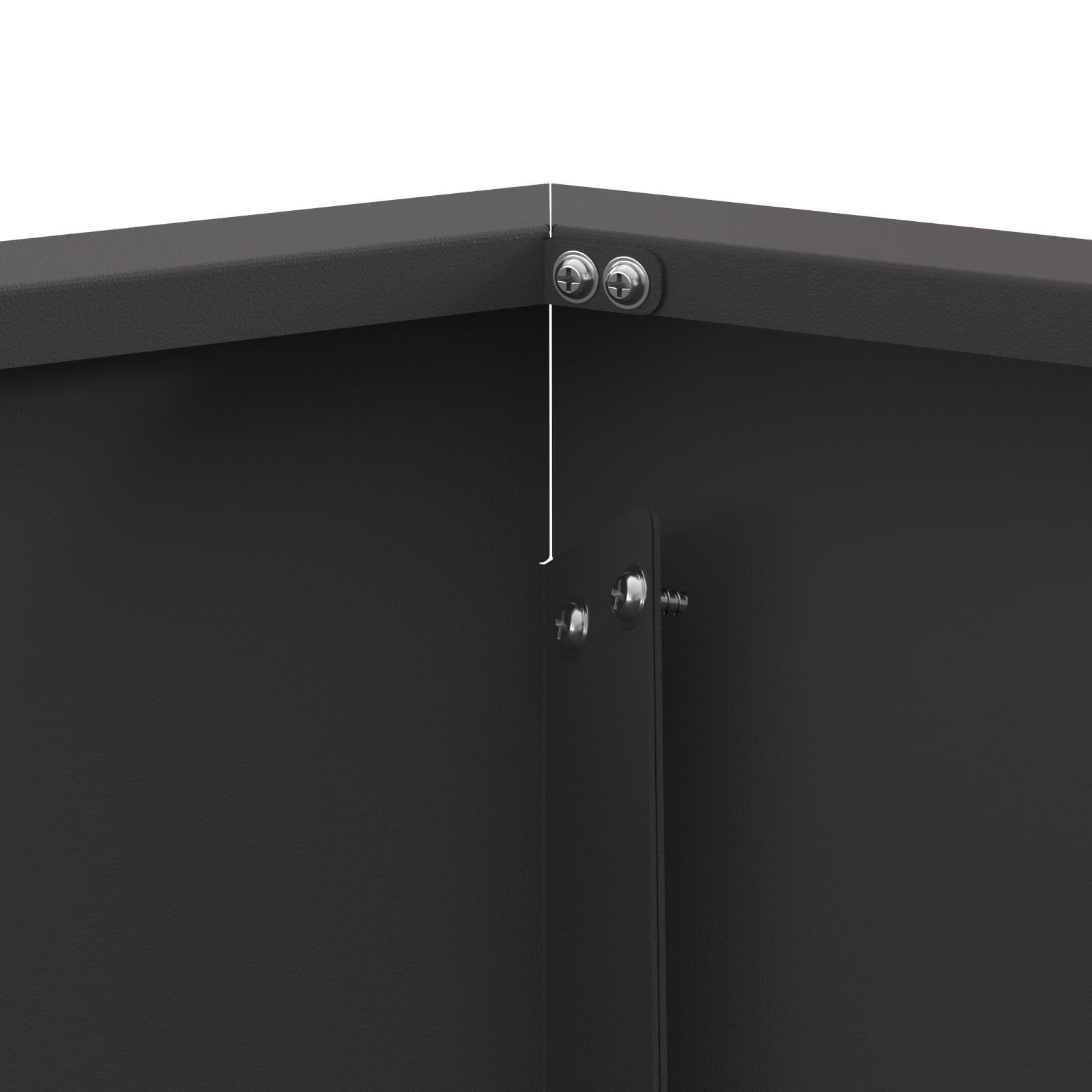 Focolare Esagonale Nero 75x75x28 cm Acciaio