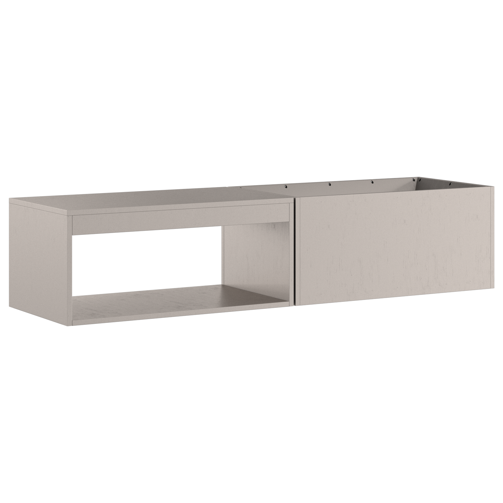 Focolare con Stoccaggio per Legna 160x45x35 cm Acciaio Invecchiato