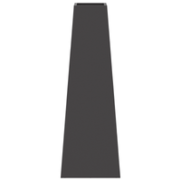 Focolare Nero 50x35x100 cm Acciaio