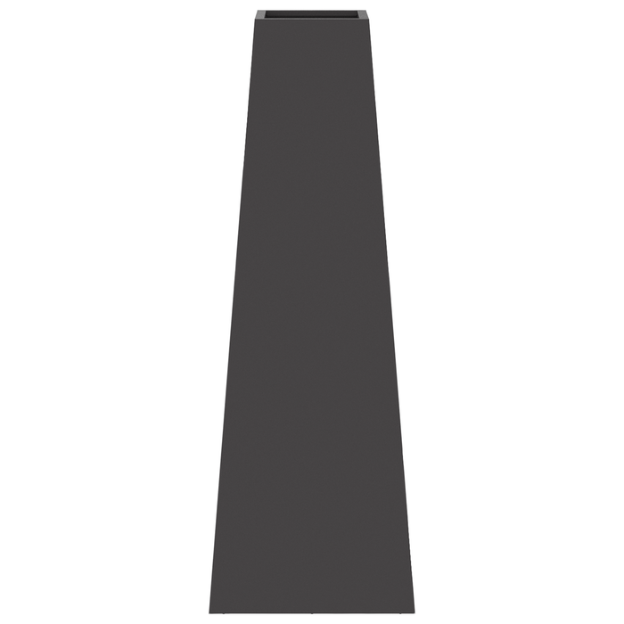 Focolare Nero 50x35x100 cm Acciaio