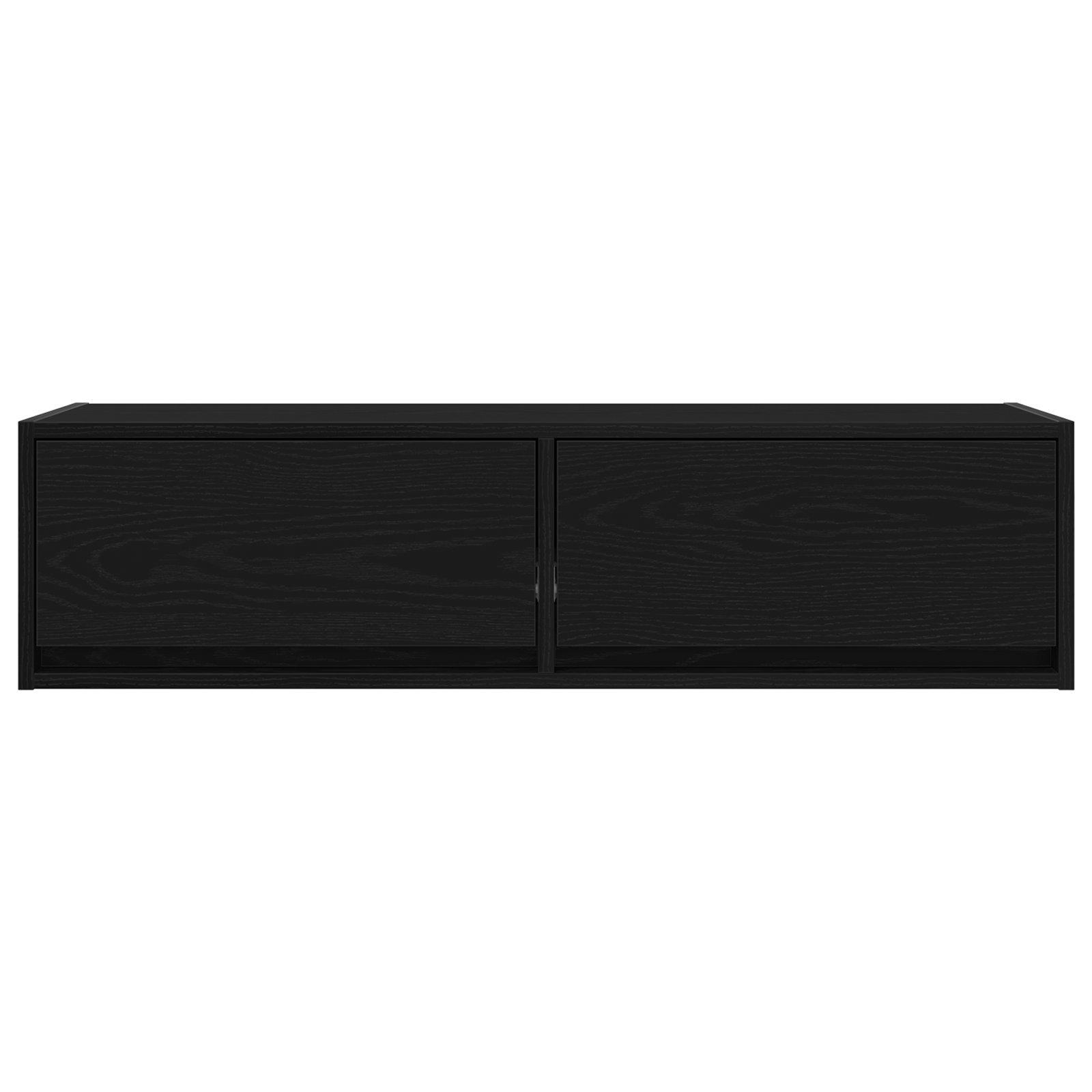 Mobile TV  Nero Rovere 100x31x25,5 cm Legno ingegnerizzato