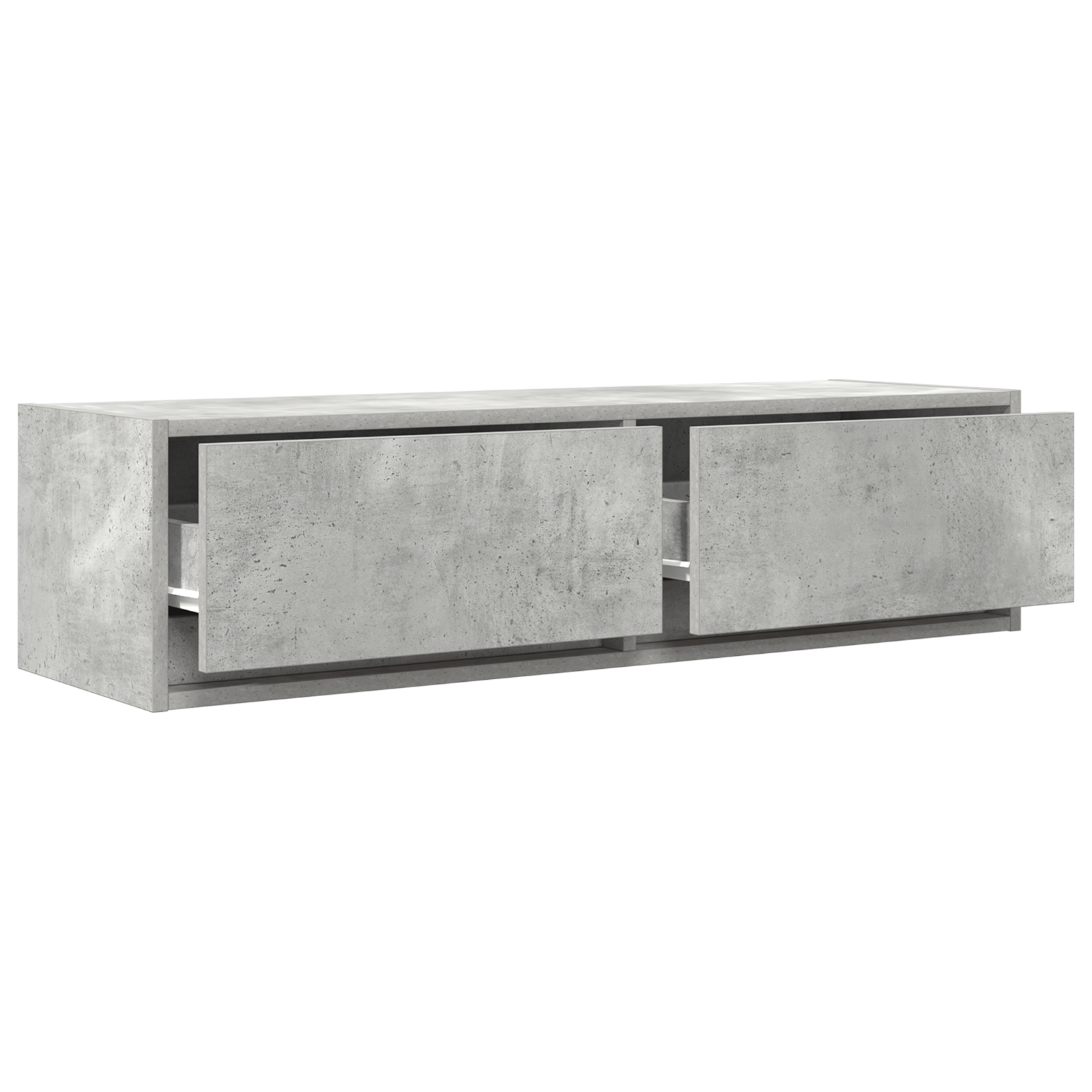 Mobile TV Grigio Cemento 100x31x25,5 cm Legno Ingegnerizzato