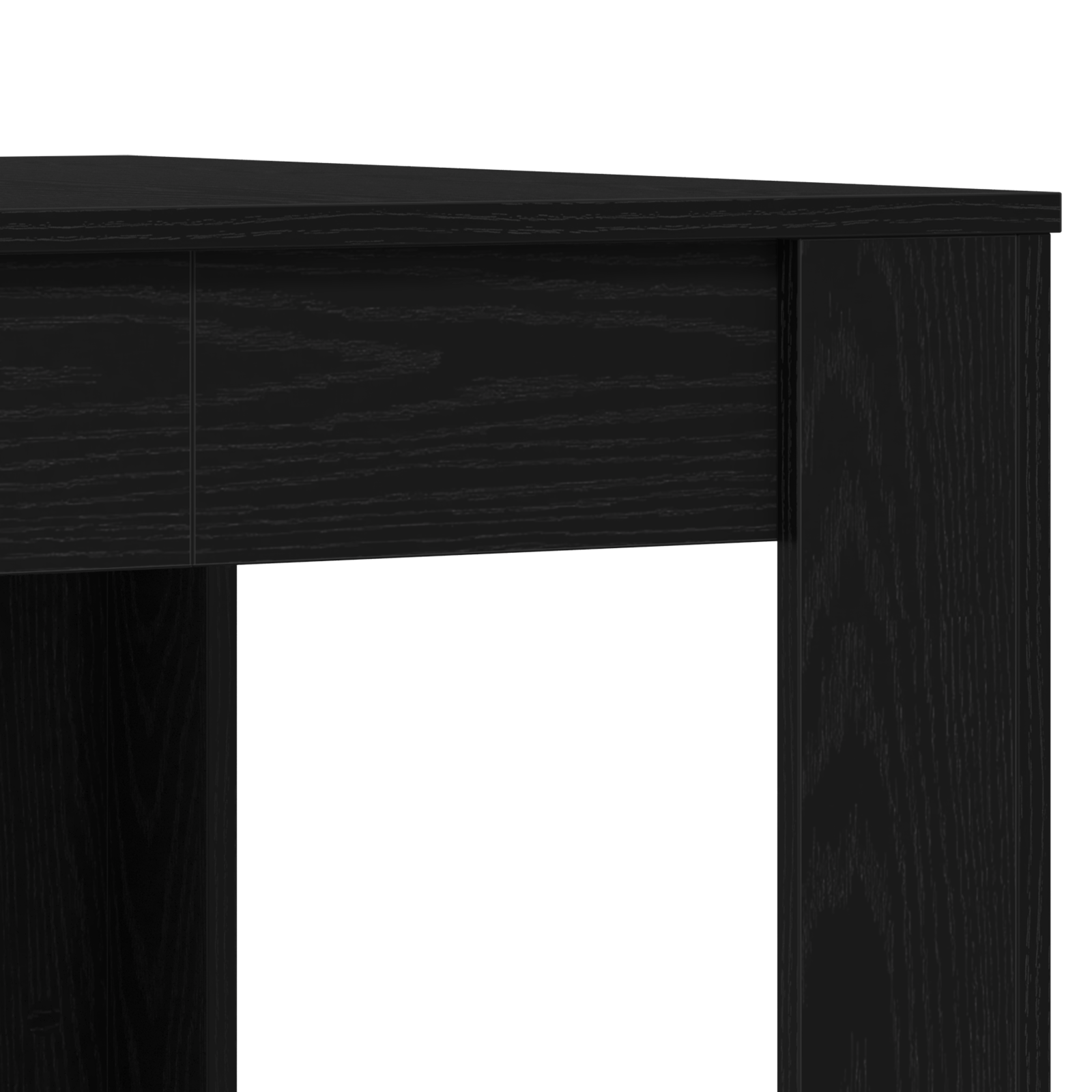 Tavolo da pranzo  Nero Rovere 140x74,5x76 cm in legno ingegnerizzato
