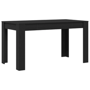 Tavolo da pranzo  Nero Rovere 140x74,5x76 cm in legno ingegnerizzato